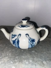VTG 1985 Franklin Mint Victoria Albert Museum KANGXI Porcelain MINI Teapot