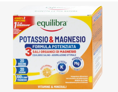 EQUILIBRA Ergänzung Von Kalium & Magnesium Formel Verbessert 20 Beutel