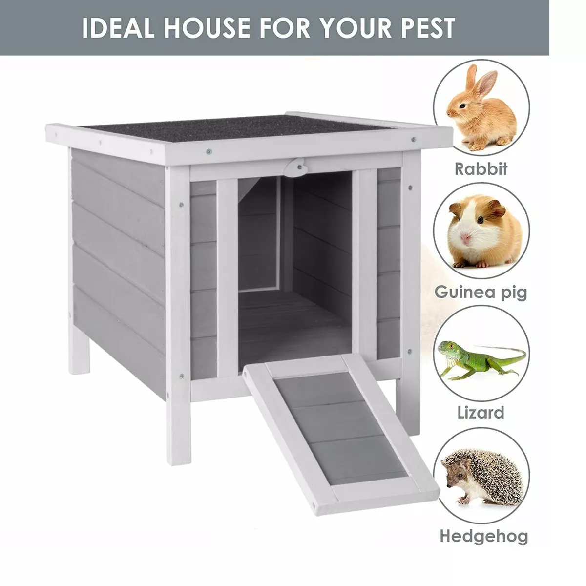 Wooden Bunny House Rabbit Cat Hutch Feral Cats House Rabbit Hutch