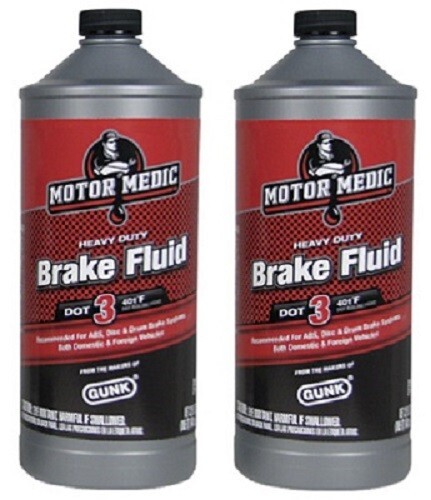 (2) bottles Gunk M4432 32 ounce DOT 3 Heavy Duty Brake Fluid - Bild 1 von 5