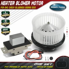 HVAC AC Heater Blower Motor & Resistor Kit For Chevrolet Silverado 1500 2500 GMC