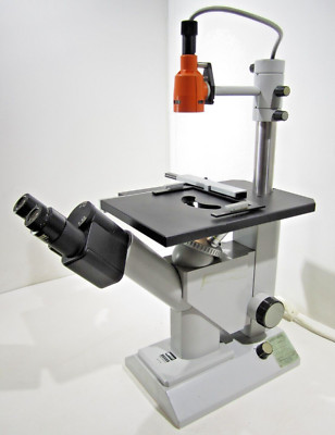 Zeiss Invertoskop Inverted Phase Contrast Microscope ID 02 ID02