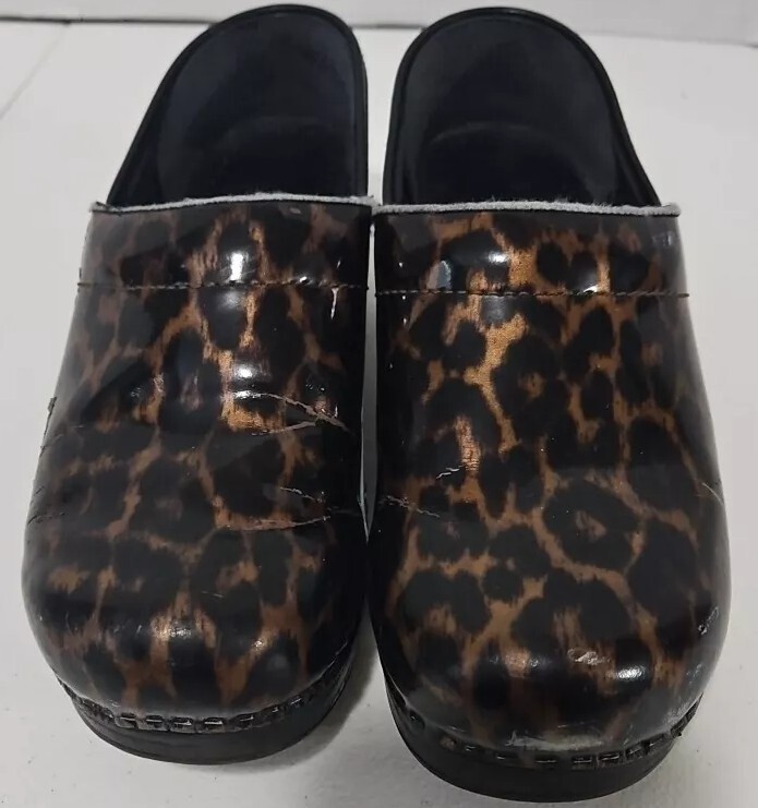 Dansko Professional Work Clogs Leopard Animal Pri… - image 5