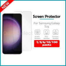 1-100 Lot LCD Clear HD Screen Protector for Android Phone Samsung Galaxy S23
