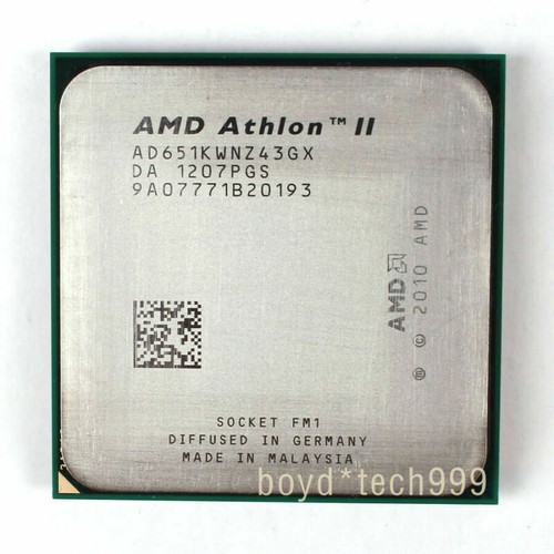 AMD Athlon II X4 651K CPU Quad-Core 3.0GHz 4M Socket FM1 Processors