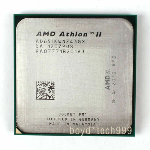 AMD Athlon II X4 651K CPU Quad-Core 3.0GHz 4M Socket FM1 Processors - Picture 1 of 1