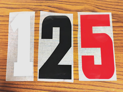 7'' Permanent Vinyl Adhesive Numbers- 6 Colors Available