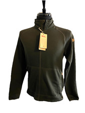 Fjallraven Ovik Fleece Sweater Full Zip Cardigan Jacket Medium Deep Forest Green
