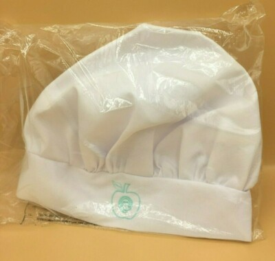 Official MasterChef Junior Embroided Teal Logo White Kids Chef Hat with Closure