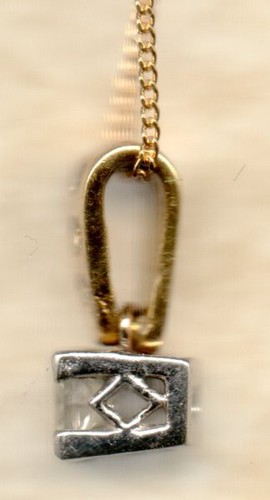 REAL 9ct or 18ct yellow white gold diamond pendants square round cluster + chain - Picture 4 of 13
