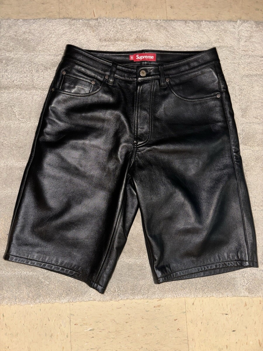 Supreme Black Leather Baggy Shorts | eBay Supreme Black Leather Baggy Shorts | eBay
