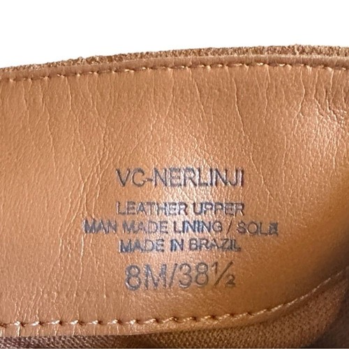 Vince Camuto Nerlinji Western Slouch Leather Ankle Boots Size 8 Suede Point Toe - Picture 9 of 10