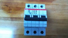ABB S203 C25 25 Amp 3 Pole 230/400 VAC Circuit Breaker                    B207