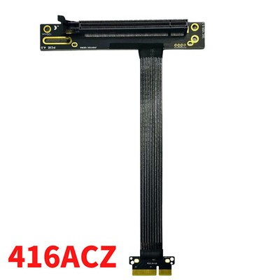 PCI-E 4.0 4X to X4 16X Male to Female Riser Extension Cable PCI Express Gen4 8GB