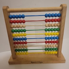 Melissa Doug Abacus - Classic Wooden Educational Counting Toy With 100 Beads