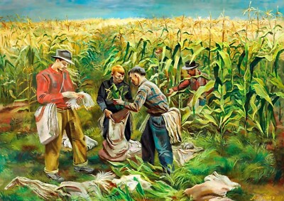 1424 - Cornfield by Joe Jones - Giclée Fine Art Print