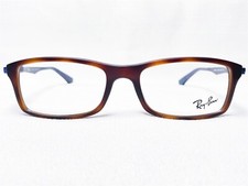NEW Ray Ban RB7017 5574 Mens Matte Havana Rectangle Eyeglasses Frames 54/17 145
