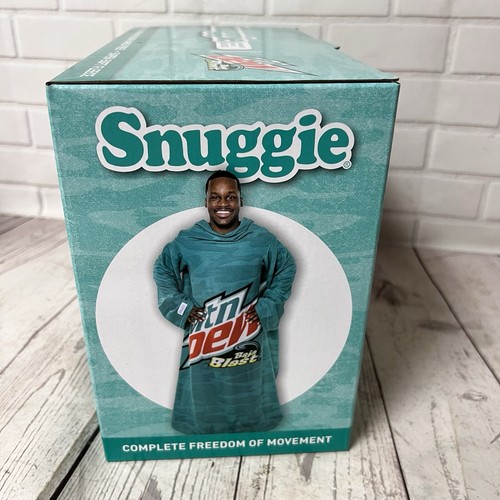 Snuggie Mountain Dew Baja Blast Wearable Super Soft Fleece Blanket w/ Sleeves - Picture 2 of 6