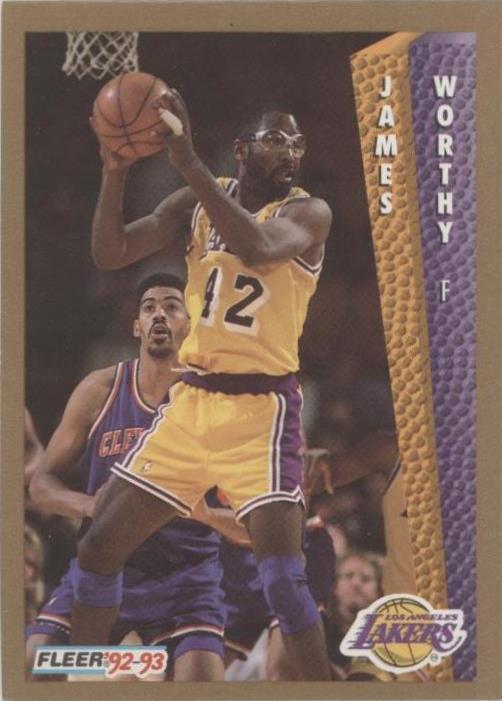 1992-93 Fleer - James Worthy #114 - 1 of 2
