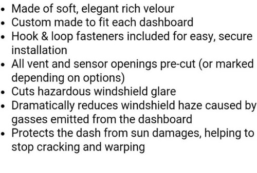 2019-2020-2021-2022-2023-2024-2025 DODGE RAM 1500,2500 DASH COVER  GREY  VELOUR - Bild 6 von 6
