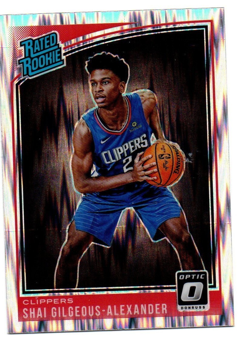 2018-19 Donruss Optic Shock #162 Shai Gilgeous-Alexander CLIPPERS