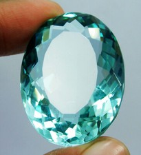 AAA 166.30 Ct. Large Aquamarine Oval Cut Faceted Loose Gemstone Gift For Women