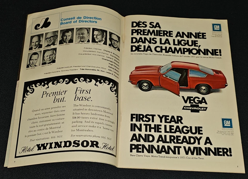 APRIL, 1971 - MONTREAL EXPOS vs ATLANTA BRAVES - JARRY PARK - PROGRAM Vol 3 No 1 - Image 4 of 4