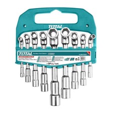 SET CHIAVI A PIPA ESAGONALI 9pz 7-19mm CHIAVI BUSSOLA A L TOTAL TOOLTAK
