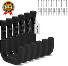 6-Piece Heavy Duty Garage Storage Hooks Wall Mount J Utility Hooks Holds 88 LB