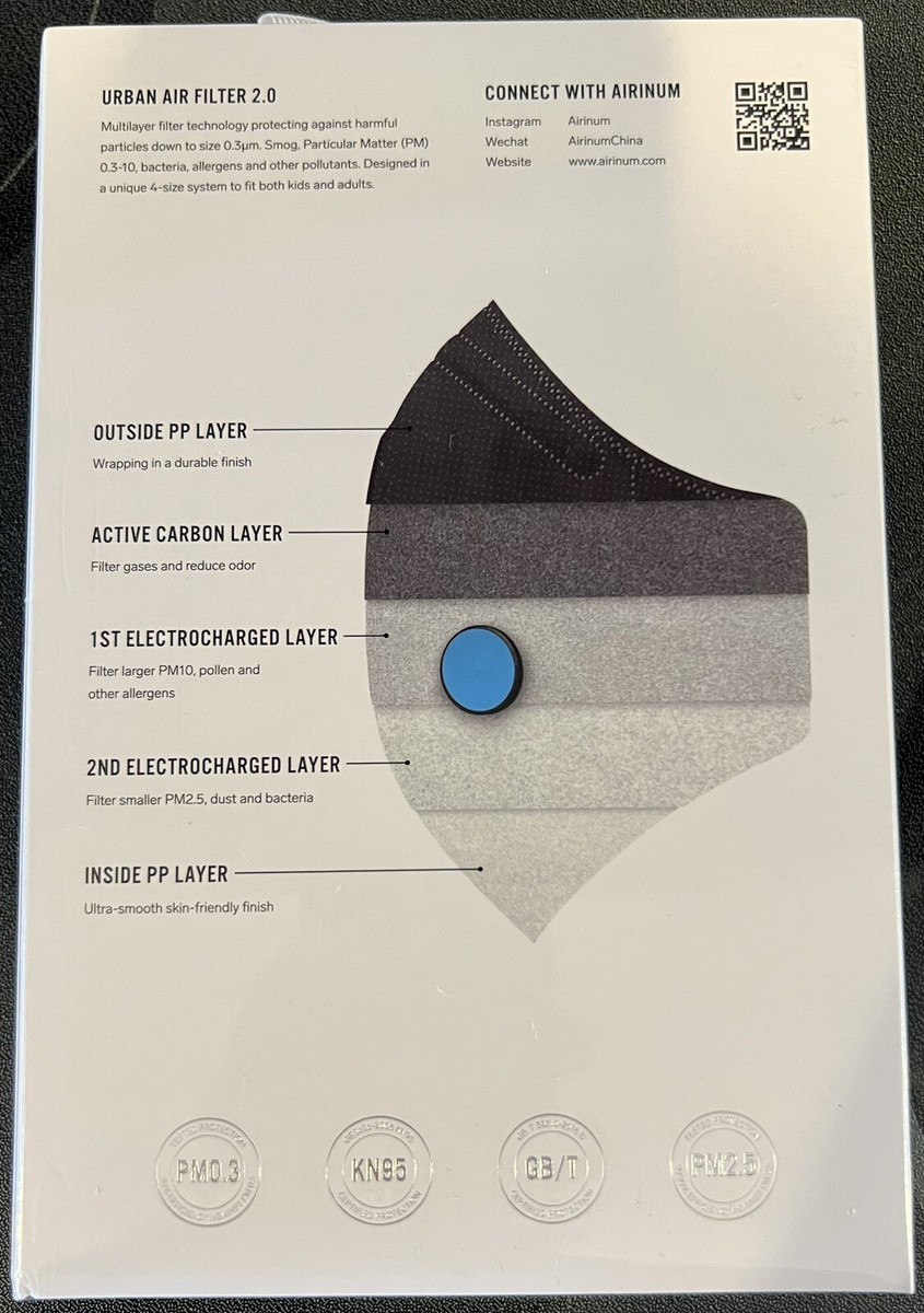 AIRINUM Urban Air Filter 2.0 / Pack of 3 filters - Size M