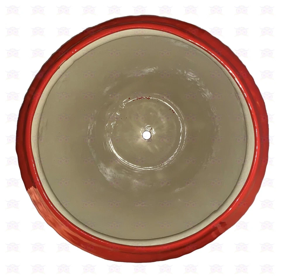 XOOCH MEXICO Talavera Blumenkübel OTTONO GROSS BRAUN-ORANGE, Kunsthandwerk - Bild 4 von 4