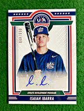 2022 Panini Stars & Stripes #11 RC SP #’ed 69/499 Auto Isaiah Ibarra 
