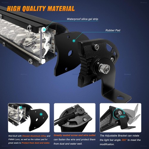 Fit Polaris Sportsman 1000 850 570 RZR LED Light Pod Replace Kits +7'' light bar - Picture 14 of 19