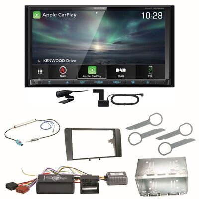 Kenwood DNX-7190DABS Android Auto Carplay DAB+ CD Einbauset für Audi A3 8P 8PA
