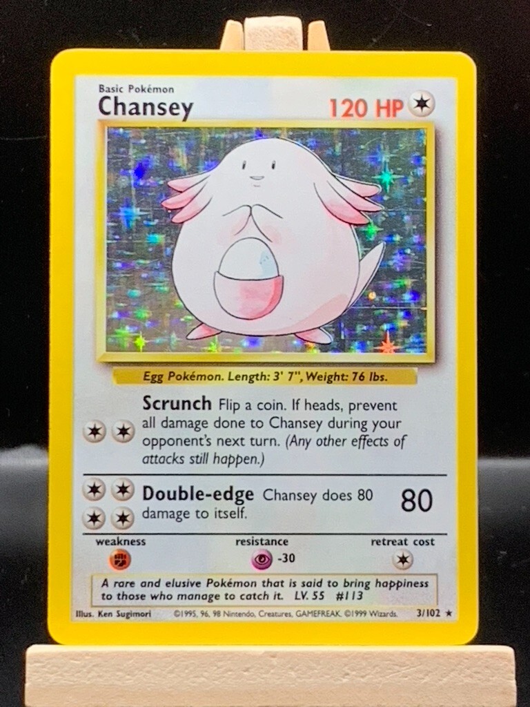 Chansey #3 - Pokemon Base Set - Holo - TCG - WOTC