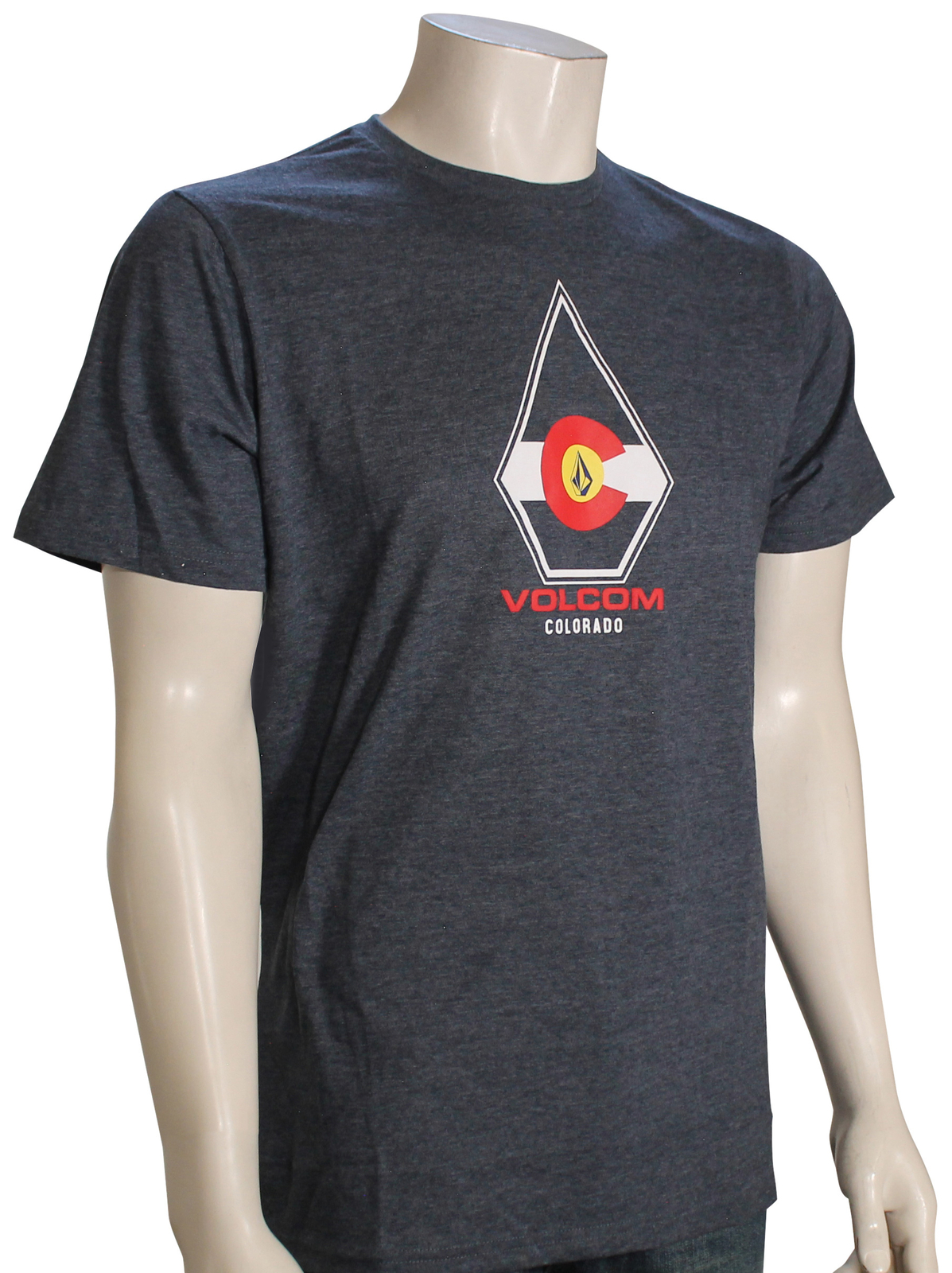 Футболка с колорадским флагом Volcom - Темно-синий Вереск - Новинка