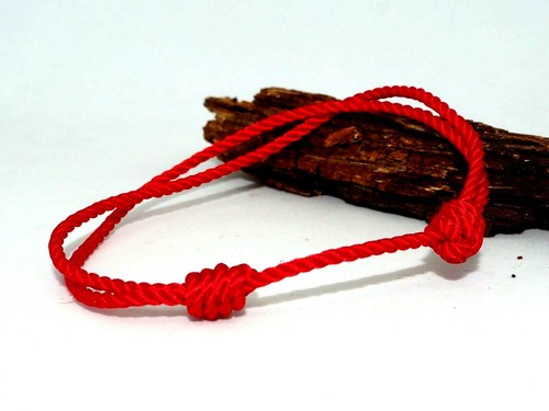 2 Bracelets Minimalist Kabbaha Thread Red Amulet Of Protection Red Bracelet - Picture 6 of 8