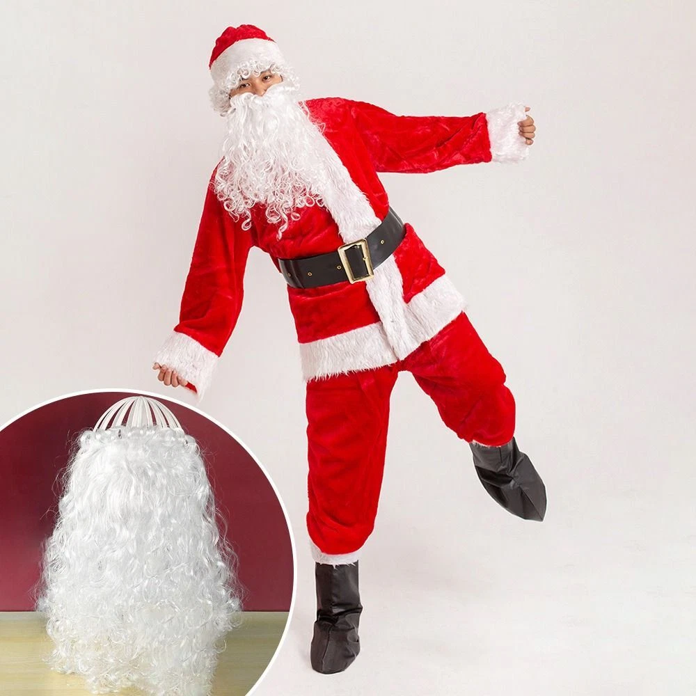 Santa costume hotsell beard and wig