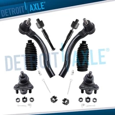 8pc Front Lower Ball Joints + Inner & Outer Tie Rods for 2006 - 2011 Honda Civic