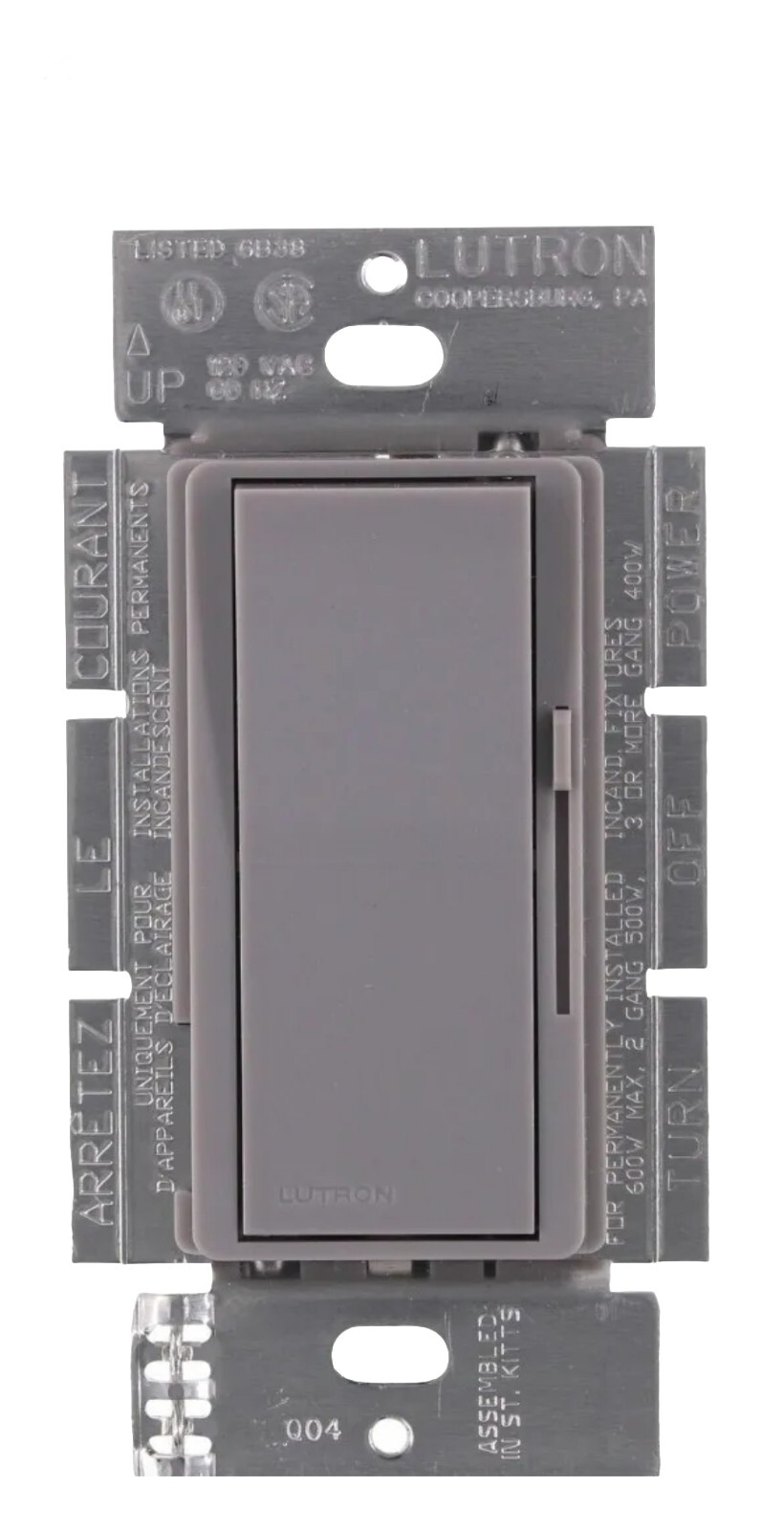 Lutron Diva 600W Dimmer Wall Switch (‎DV600PGR) eBay