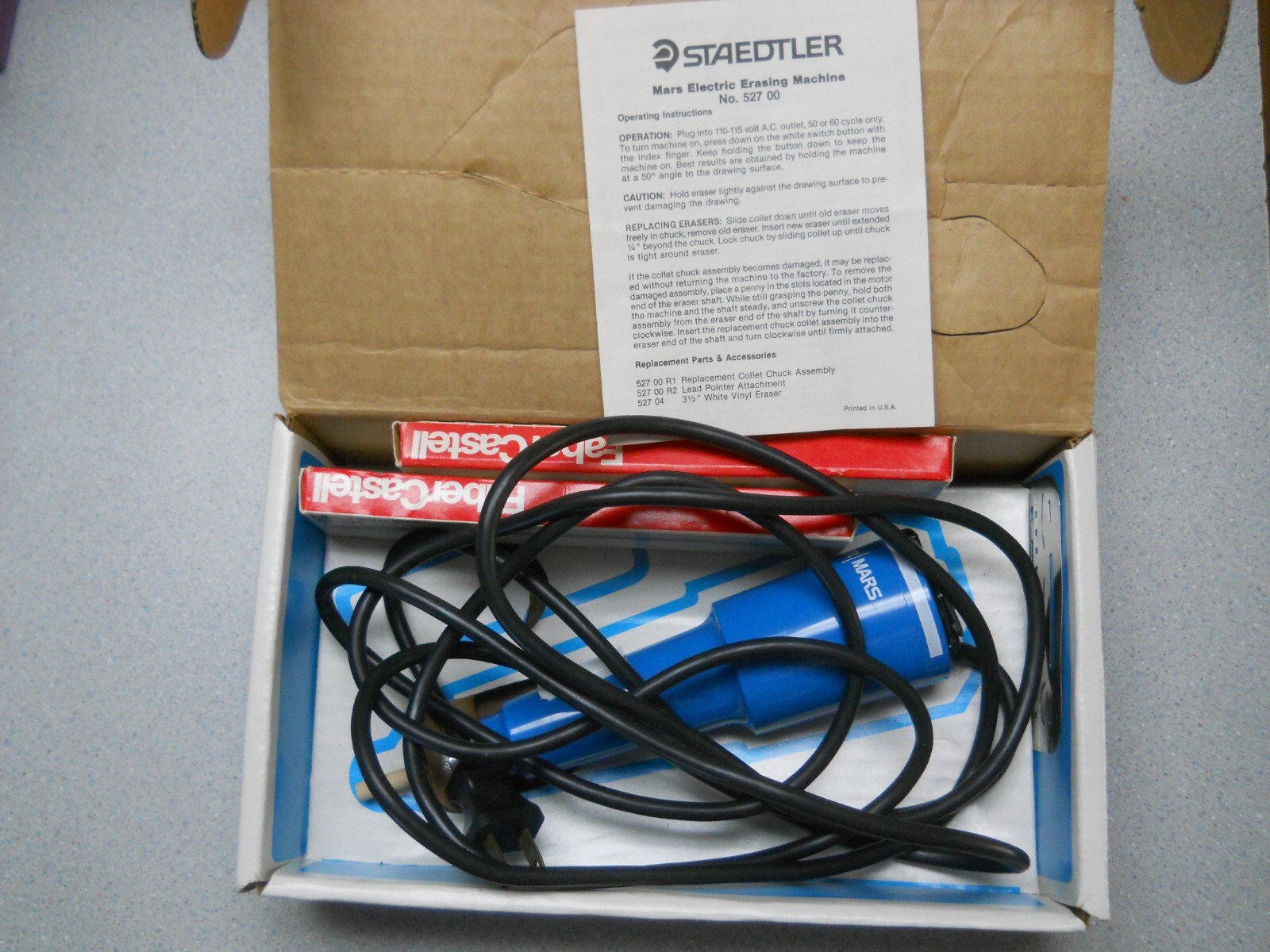 Staedtler Mars Electric Drafting Eraser 527 00 With Refills eBay