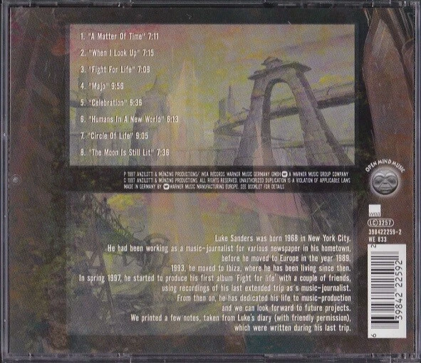 LUKE SANDERS / FIGHT FOR LIFE- CD 1997 - Bild 2 von 2