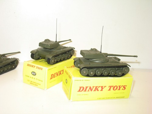 Dinky Toys , Tanque Amx 13 Militar 80c, Agujero De' Marine, Túnel Sujetador R - Imagen 5 de 6