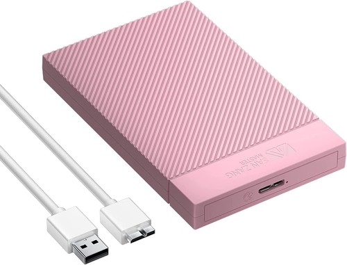 2.5" SATA USB 3.0 Hard Drive Disk HDD SSD Enclosure External Case White Pink US - Picture 14 of 15