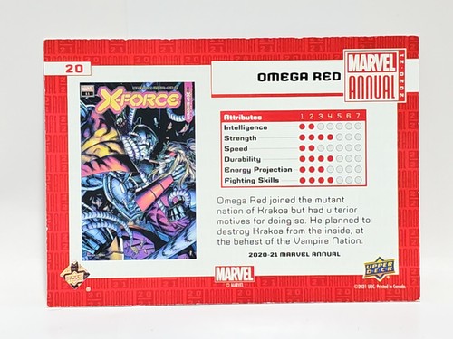 2019-20 & 2020-21 Marvel Annual UPPER DECK Trading Cards You Pick! - Picture 77 of 151