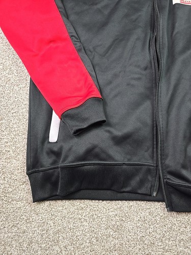 Ikewear Jacket Mens 3XL Black Red White Full Zip Track Coat Athletic Wear Casual - Picture 7 of 14