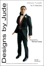 Classic Tuxedo Doll Clothes Sewing  Pattern for Matt Rufus Sean , Tonner