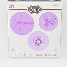 New Sizzix Bigz Circles die 656333 2", 2 1/4", 2 1/2" Circles New Sealed