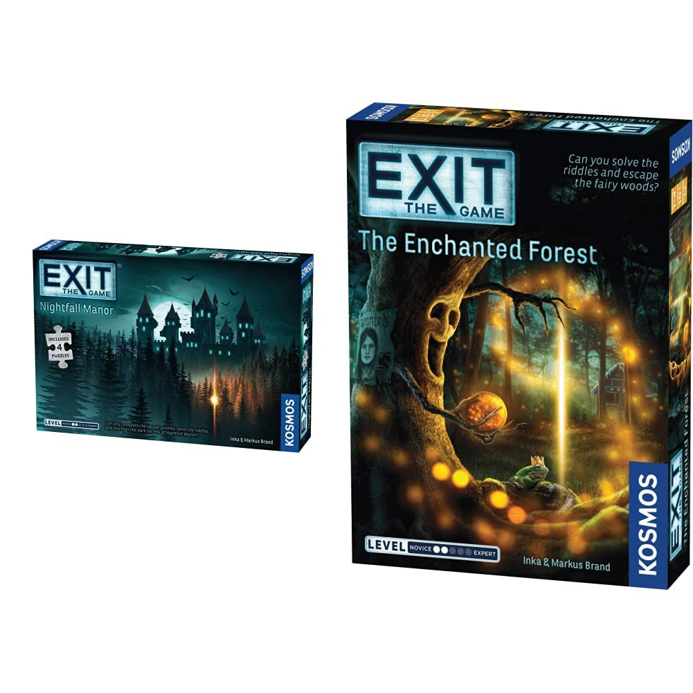 Thames & Kosmos - EXIT: Nightfall Manor - Level: 2/5 - Unique Escape Room Game -