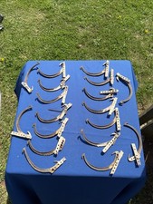 18 Vintage Cast Iron Rain Spouting Hangers  And Brackets. As Is. Rusty Used .